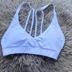 Women's White Strappy Bralette